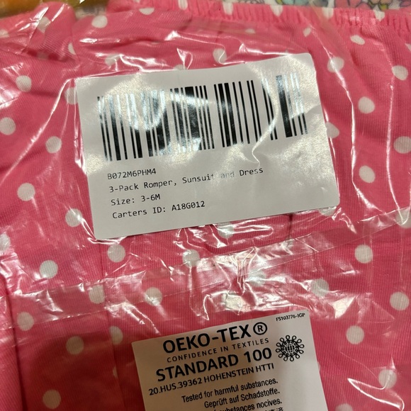 Brand New Simple Joy by Carters 3 Pack Romper, Sunsuit, and Dress Pack - Picture 6 of 7